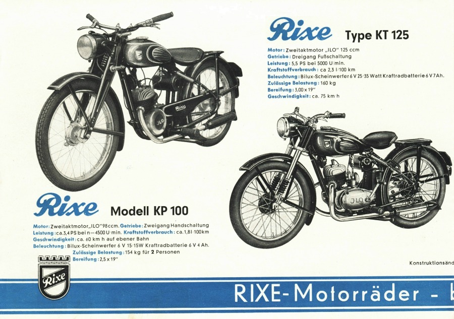 Rixe Motorräder mit ILO-Motor 02